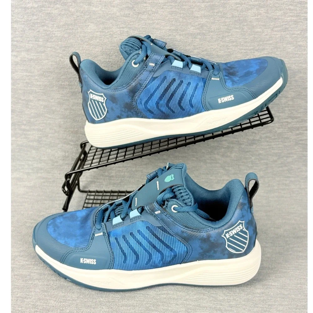K-Swiss Ultrashot Team Tennis Sneakers Mens 7 Blue Indigo Pickleball Comfort